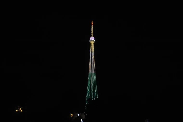 Текслер на РТПЦ и на открытии подсветки телебашни необр