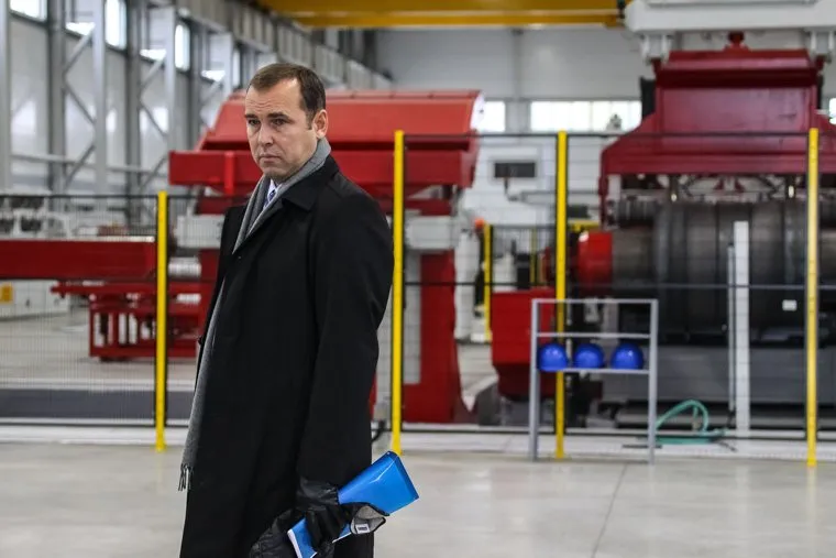 Визит губернатора Тюменской области Владимира Якушева на завод "Тюменьремдормаш". Тюмень, шумков вадим