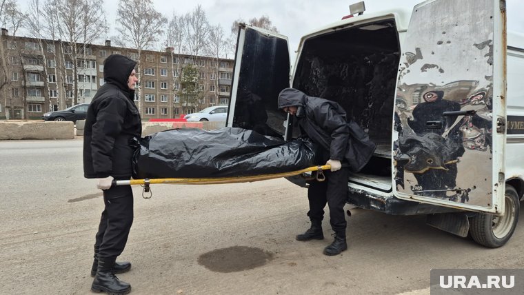 В Заозерном районе Кургана у подъезда погиб человек. Фото
