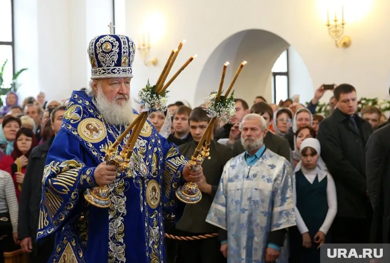 Патриарх Кирилл на освящении храма в Сургуте, ХМАО. 22 июля 2014 года