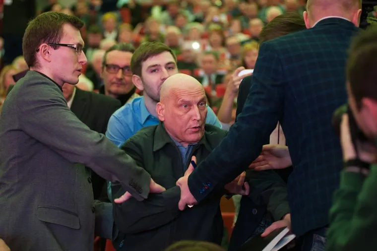 Встреча кандидата в президенты России Павла Грудинина с жителями региона в Театре эстрады. Екатеринбург