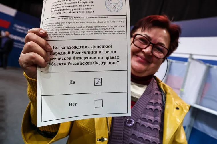 Референдум о присоединении ДНР, ЛНР, Херсонской области и Запорожья к России. Московская область, Одинцово