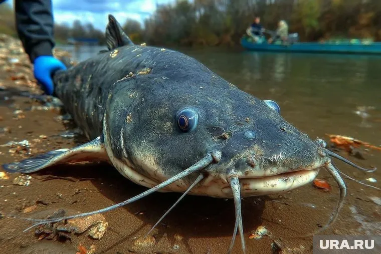 Медику удалось поймать большую рыбу