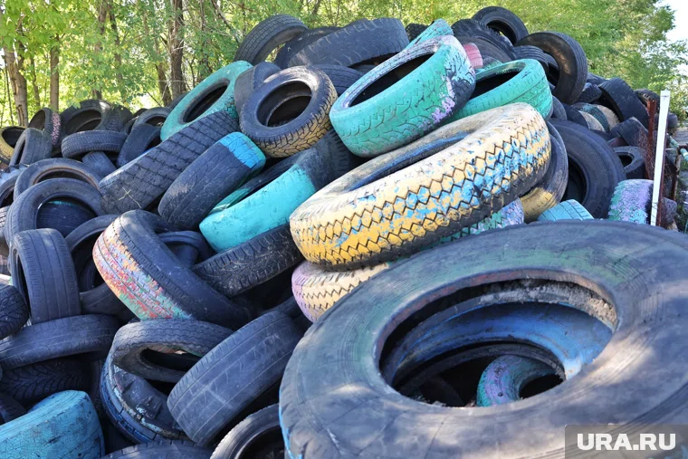 В Кургане старые шины можно сдавать только на специализированных площадках