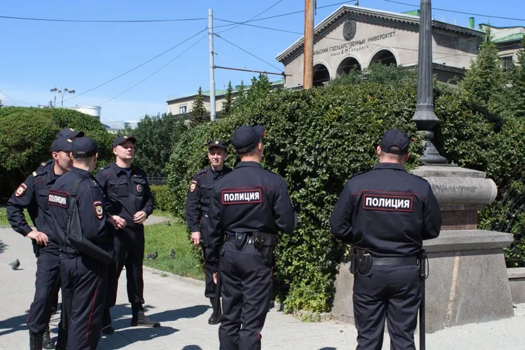 Центр Екатеринбурга перед приездом Владимира Путина