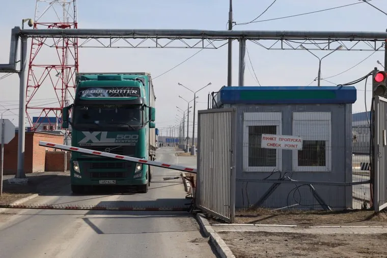 Российско-казахстанская граница. Курган