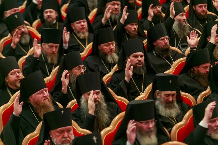 Юбилейный архиерейский собор РПЦ. Москва, священники, рпц, клир, плпы, попы, священнослужители, предстоятели церкви, архиереи, архиерейский собор, христиане