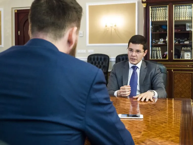 Интервью с врио губернатора ЯНАО Дмитрием Артюховым. Салехард, артюхов дмитрий