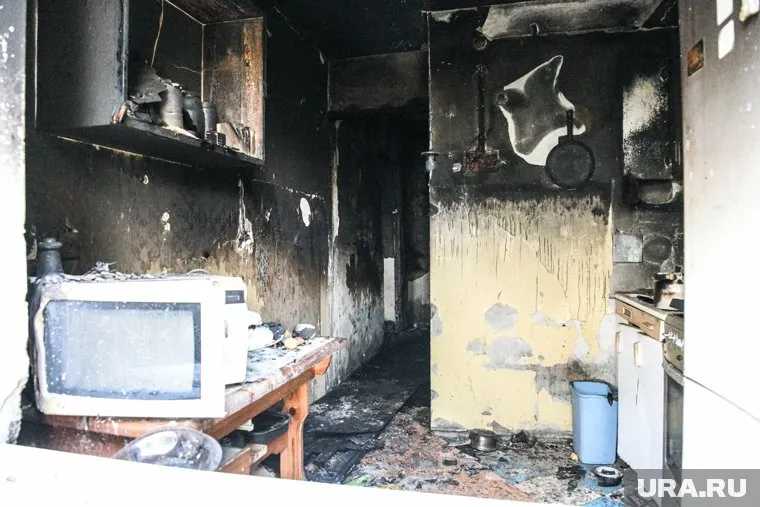 Жилье частично пострадало из-за пожара