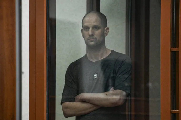 Оглашение приговора Эвану Гершковичу в Свердловском областном суде. Екатеринбург