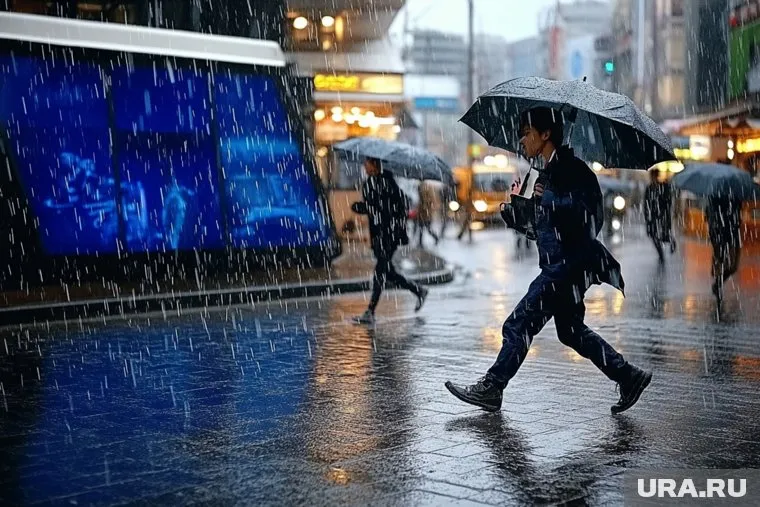 На Москву обрушился сильный ливень