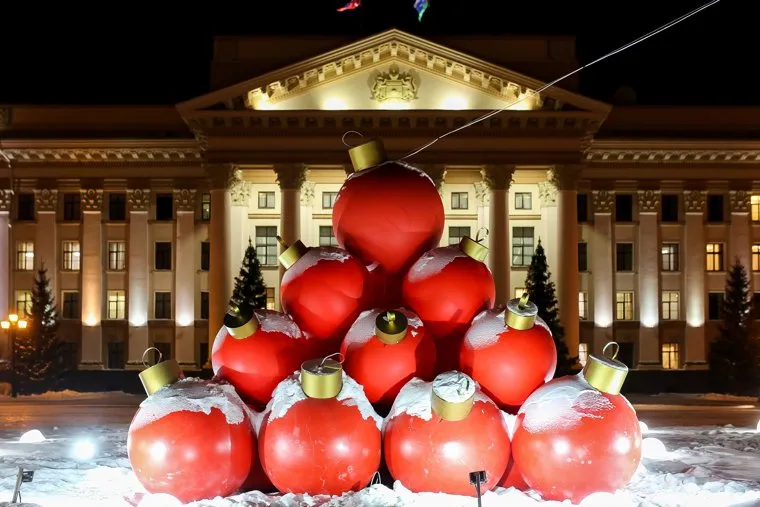 Новогоднее оформление. Тюмень