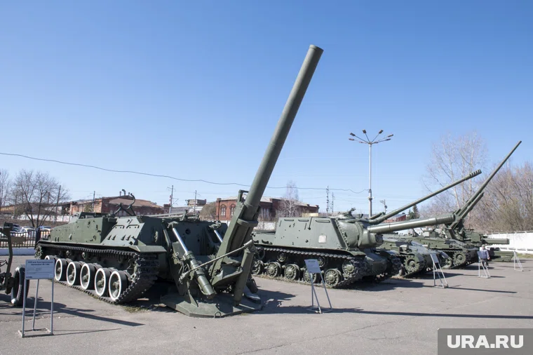 Миномет "Тюльпан" представлен в музее под открытым небом "Мотовилихинских заводов"