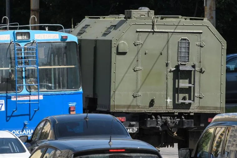 Центр Екатеринбурга перед приездом Владимира Путина