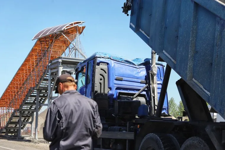 Обрушение надземного перехода на трассе Челябинск -Курган. Курган