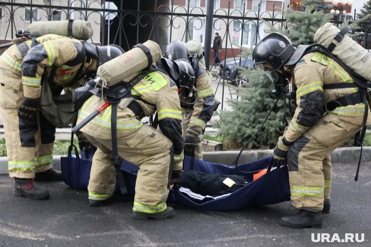 При тушении пожара пострадал один спасатель (архивное фото)