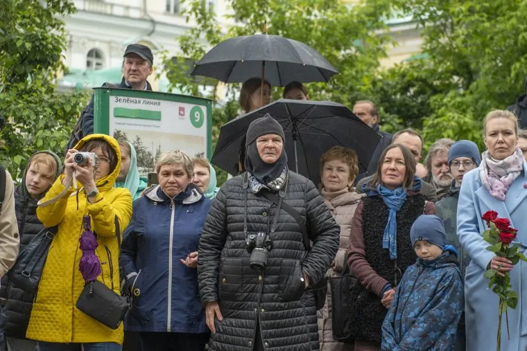 Открытие памятника великому князю Михаилу Александровичу Романову. Пермь