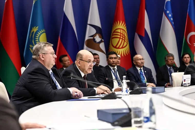 Михаил Мишустин на заседании ЕАЭС. Чолпон-Ата