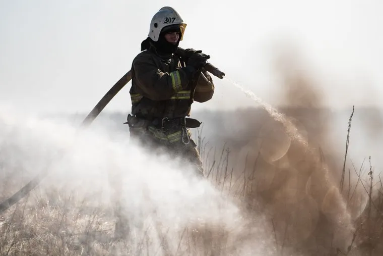 Практические учения по ликвидации природного пожара. Свердловская область, село Сипавское
