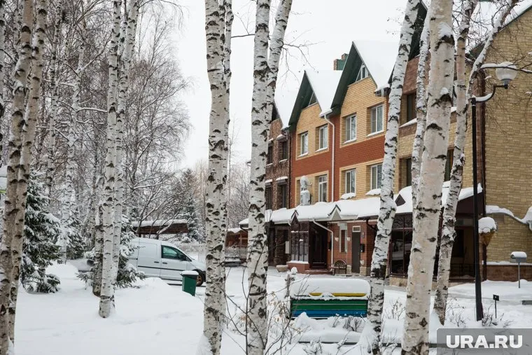 На территории находятся 20 недостроенных таунхаусов