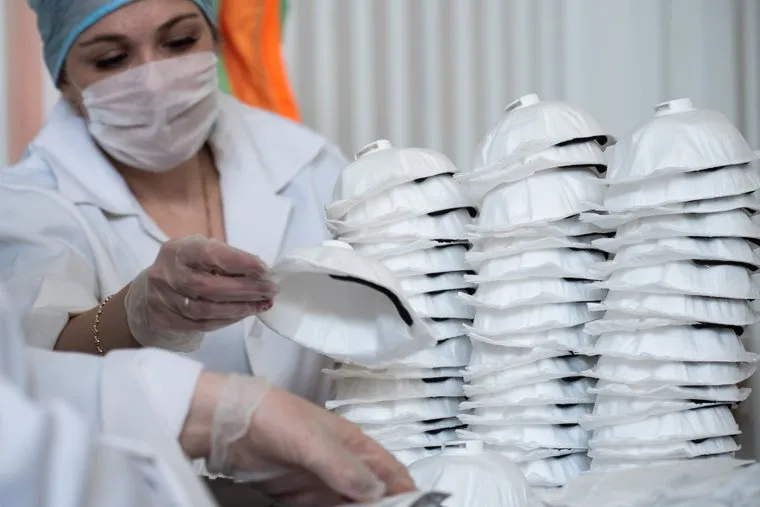 Респираторный цех на производственном предприятии «Уралспецзащита». Свердловская область, Полевской