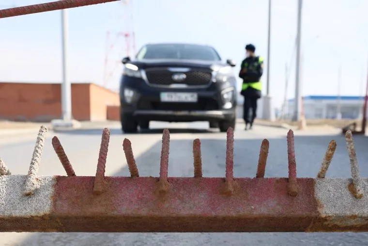 Российско-казахстанская граница. Курган