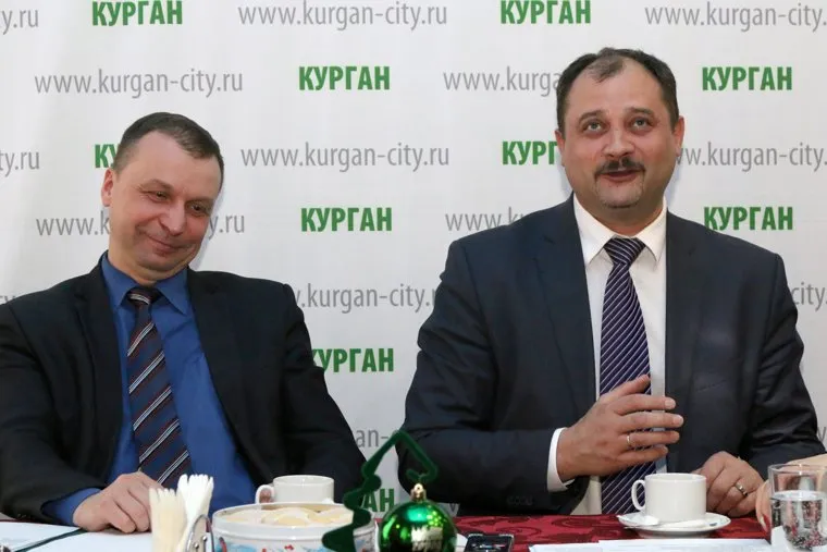 Итоговая городская пресс-конференция.Курган, потапов андрей, руденко сергей