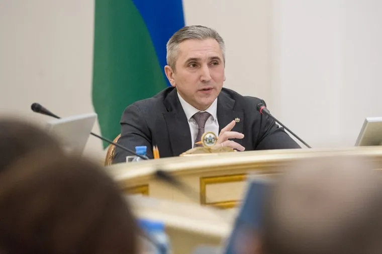 Пресс-кнференция губернатора тюменской области  Александра Моора. Тюмень
