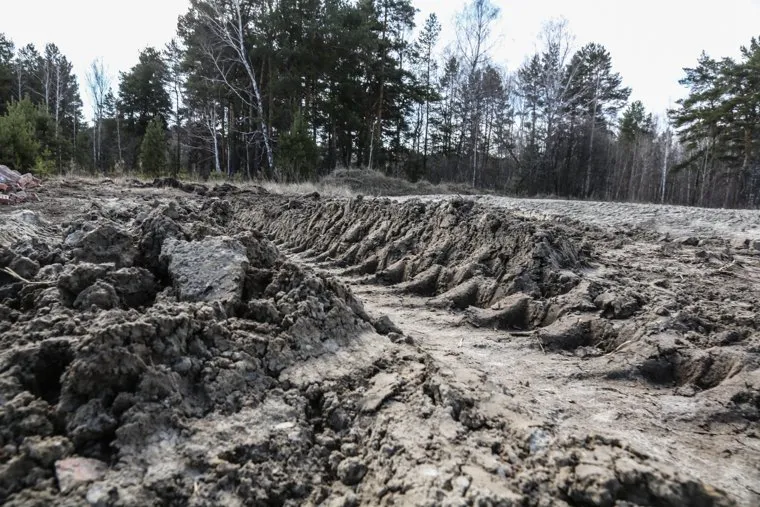 Житель села Гусево построивший дорогу. Тюмень. с. Гусево