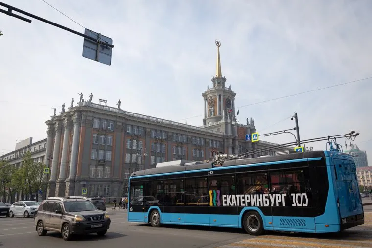 Передача первой партии новых троллейбусов. Екатеринбург