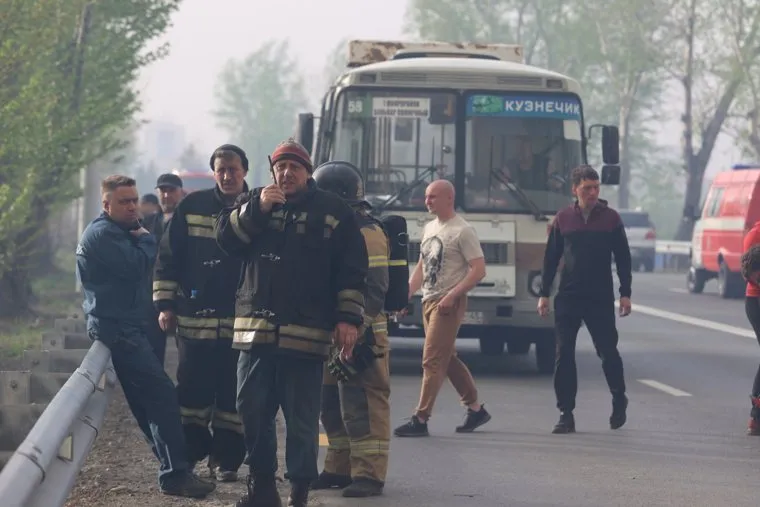 Пожар, Шоссе Тюнина. Курган