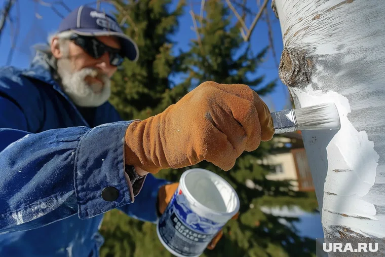 Побелка деревьев перед зимой — важный агротехнический прием, который защищает кору от зимних повреждений