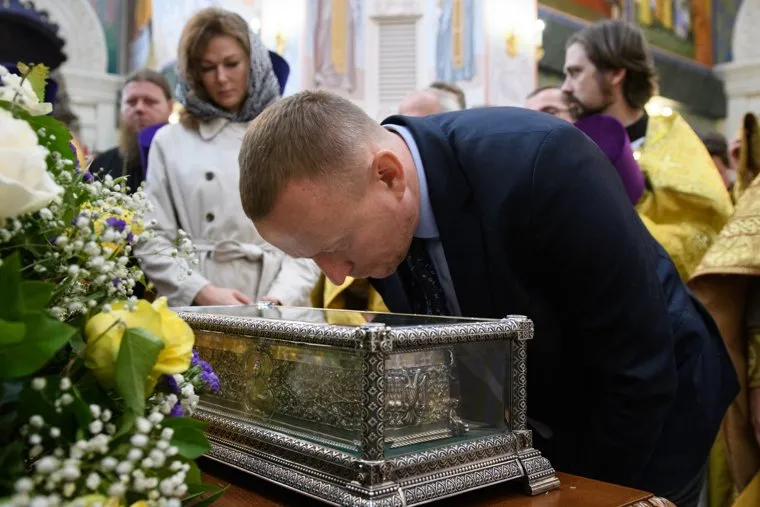 Мощи святителя Спиридона Тримифунтского в Храме на крови. Екатеринбург, тушин сергей