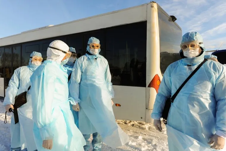 Учения экстренных служб, аэропорта имени Игоря Курчатова. Челябинск