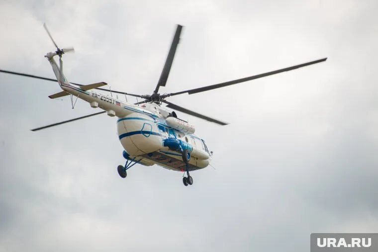 Вертолет упал в реку Сухона (архивное фото)