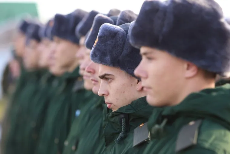 Отправка призывников. Курган