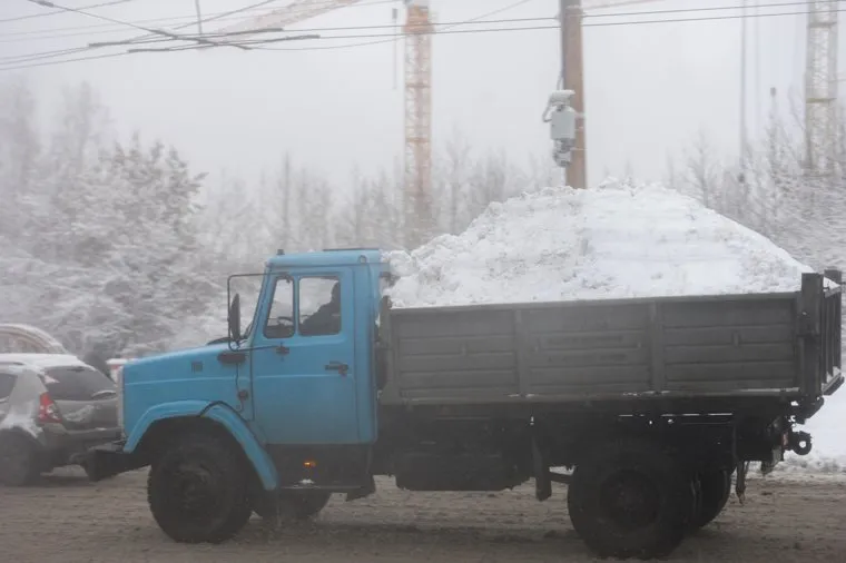 Дороги после снегопада. Челябинск, грязь, снегопад, дороги челябинска