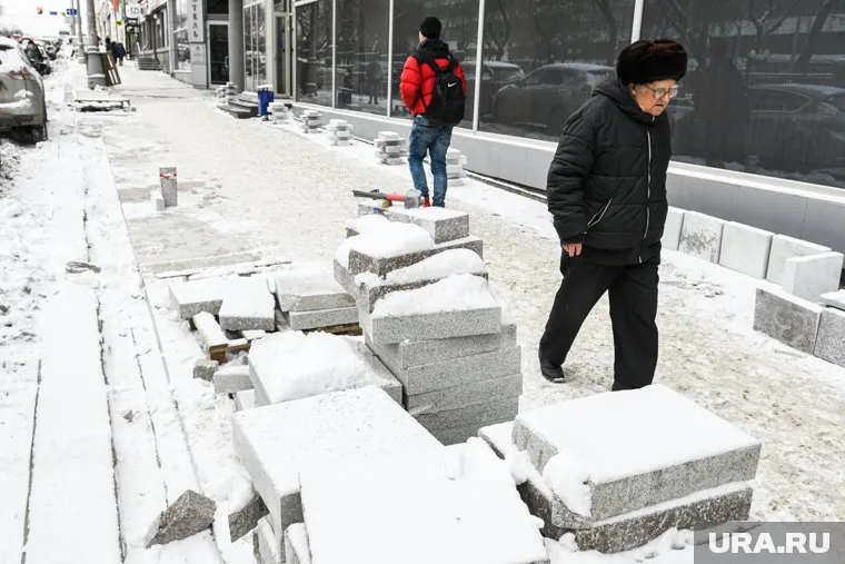 Плитку на проспекте Ленина планировали положить до 15 ноября