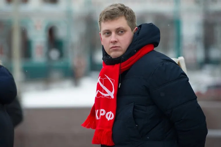 Акция протеста КПРФ и дальнобойщиков на Площади Труда против "Платона". Екатеринбург, ивачев александр