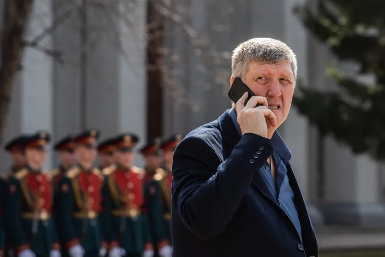 Прощание с полковником Павлом Кропотовым в Окружном доме офицеров. Екатеринбург 