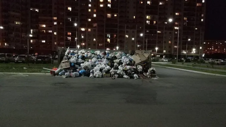 , мусор, контейнерная площадка