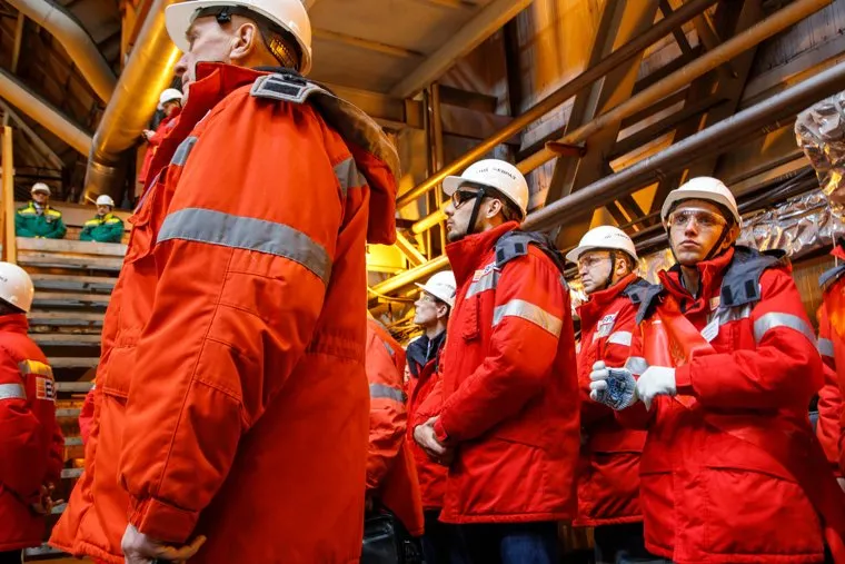 Торжественный запуск нового доменного цеха №7 на ЕВРАЗ НТМК. Нижний Тагил. Свердловская область, шипулин антон