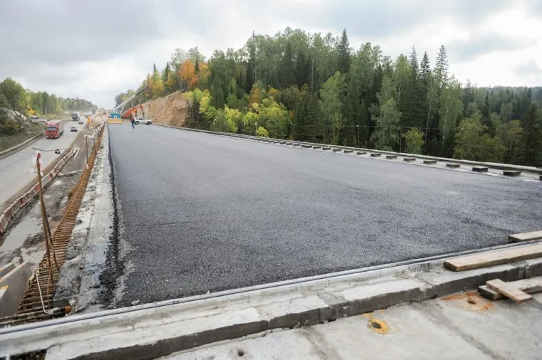 Реконструкция участка трассы М-5 в Ашинском районе. Челябинск