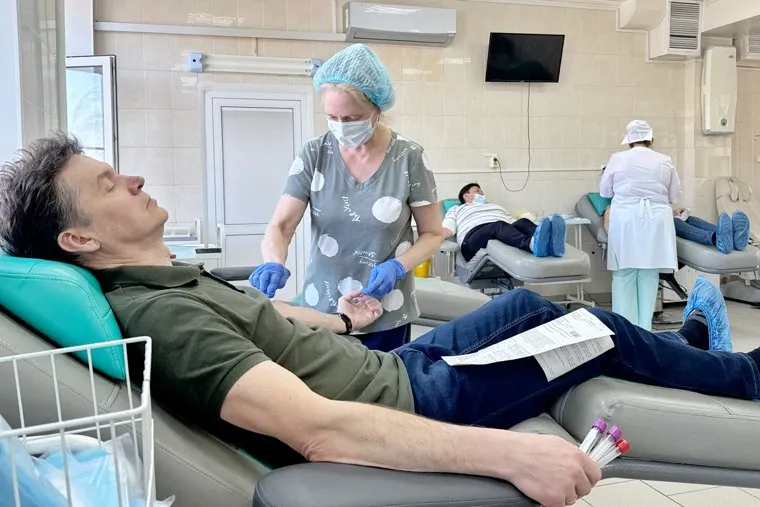 Центр переливания крови. Акция 