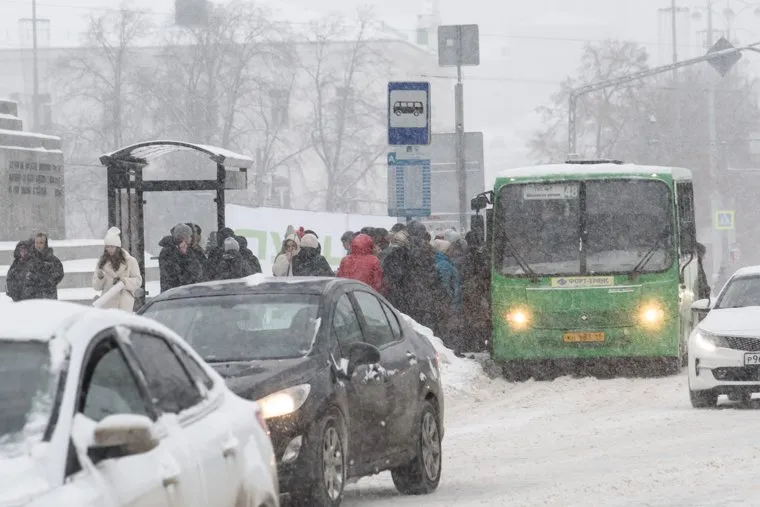 Снегопад в Екатеринбурге. Екатеринбург