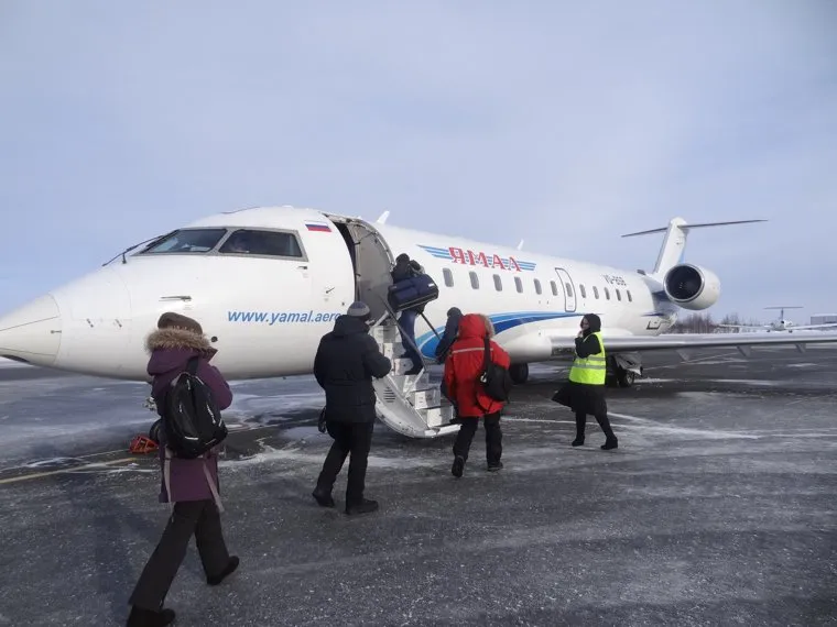Комиссия ЦИК в Сабетте, посадка, ямал, самолет