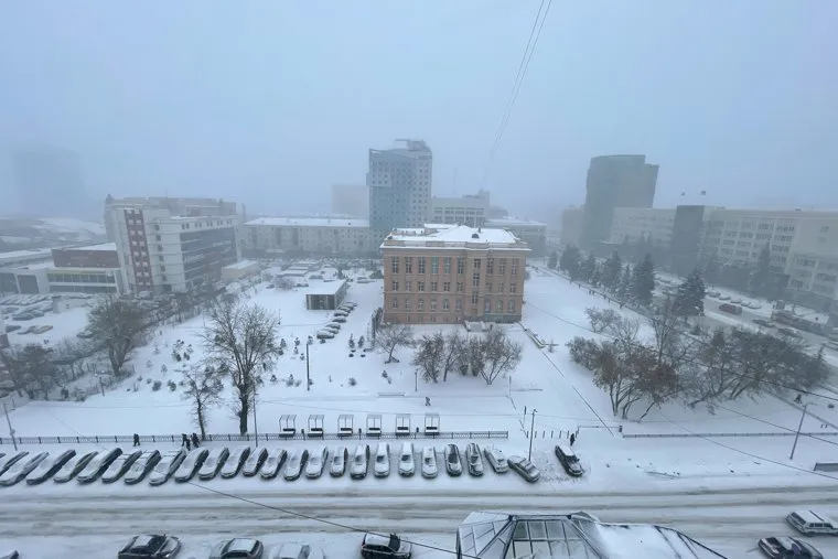 Снегопад. Челябинск