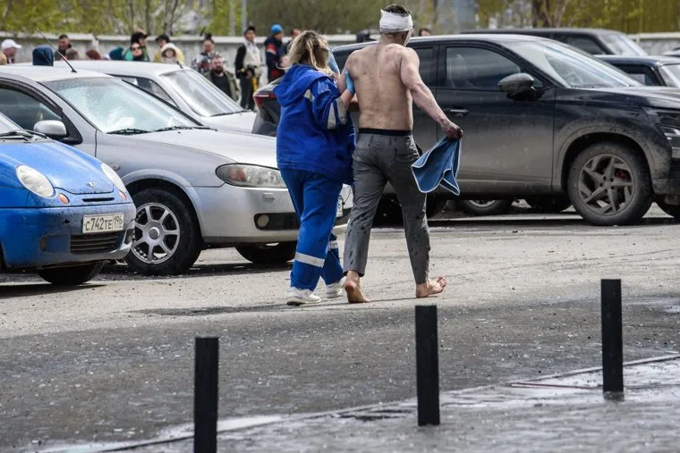 Пожар в доме № 2 на улице Союзной. Екатеринбург
