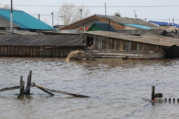 Паводок в Больших Ярках. Казанский район 