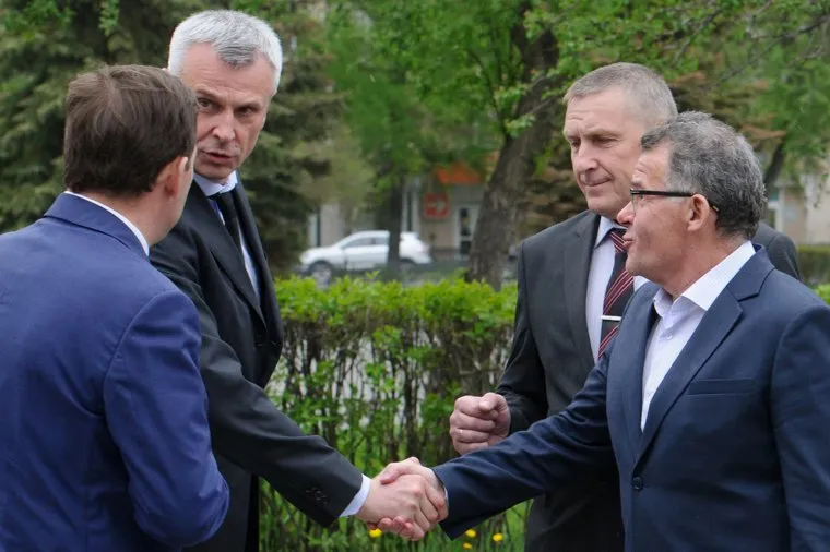 Встреча Евгения Куйвашева с партийным активом Горнозаводского управленческого округа. Нижний Тагил, тунгусов владимир, носов сергей, куйвашев евгений, каюмов евгений